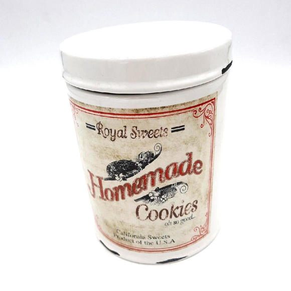 Royal Sweets Bakery Calif Sweets USA Vintage Style 6.5" Ceramic Cookie Jar - Picture 2 of 9